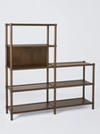 John Lewis Bellevue 2 x 4 Low/High Shelving Unit Oak