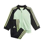 Adidas I 3S Ts Tric Tracksuit - Glory Mint/Black/Signal Green, 3-4A