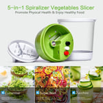 Vegetable Cutter Vegetable Spiralizer Anti Slip Handle For Onions Carrots