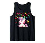 Funny Spotty 2024 Spotted Children Unicorn In Need Kids Tank Top