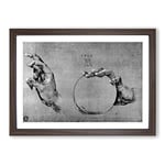 Big Box Art Albrecht Durer Hand of God The Father Framed Wall Art Picture Print Ready to Hang, Walnut A2 (62 x 45 cm)