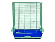 MPS Ambra Cage pour Petit Oiseau Chrome/Bleu 56,5 x 36,5 x 74 cm