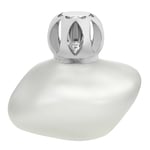 Maison Berger Frosted White Stone Fragrance Oil Burner Lamp - White Silver