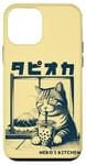 Coque pour iPhone 12 mini Boba Cat - Thé aux bulles de tapioca, Neko's Kitchen