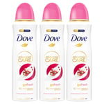 Dove Womens Advanced Care Antiperspirant Deodorant Pomegranate&Lemon Verbena, 200ml, 3 Pack - NA Lace - One Size