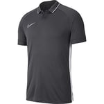 Nike Kids Y NK DRY ACDMY19 SS Polo Shirt, Gray (Anthracite / White), S