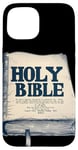 iPhone 15 Pretty Holy Bible Outfit for Books and Christ Lovers Case