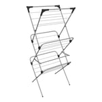 Vileda Sprint 3-Tier Clothes Airer, Indoor Clothes Drying Rack with 15 m Washing