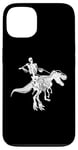 Coque pour iPhone 13 Squelette Riding T-Rex Cute Dino Lovers