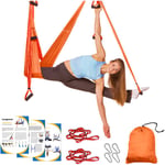 Hamac de Yoga Aérien Kits, Balanoire de Yoga en pour Le Yoga Anti-gravité, avec Sac de Transport et 2 Sangles d'extension, Capacité 300 kg