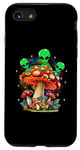 Coque pour iPhone SE (2020) / 7 / 8 Funny Magic Mushroom Alien Trippy Shroom LSDweed Acid Trip