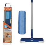 Bona Premium Microfibre Floor Mop Kit, for Cleaning Hard Floors, Incl. 1x Floor Mop, 1x Microfibre Cleaning Mop Pad