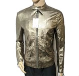 BNWT Paul Smith Mainline Cafe Racer Leather Jacket Shiny Mr Porter Sz L RRP£1185