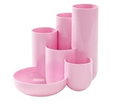 HAN Campus 17480-886 Carquois de bureau avec 5 tubes et 1 bol pour petites pièces, rose pastel