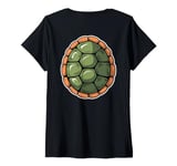 Womens Turtle Costume Adult Kids Men Women Turtle Shell V-Neck T-Shirt