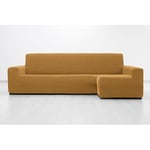 MAXIFUNDAS FUNDAS DE SOFA & CHAISE LONGUE. Housse de canapé d'angle Super élastique avec accoudoir Droit Long (regardant de Face), Jaune, Housse de canapé d'angle Super élastique