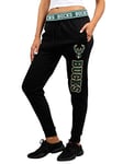 Unk NBA Pantalon de Jogging en Polaire pour Femme FFL3592F NBA avec Bande élastique - Noir/Bleu - Taille S