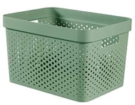 CURVER, Infinity Box 17 L, Green, 35.5 x 26.2 x 21.9 cm, Recycled Plastic