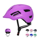 KORIMEFA Casque de vélo réglable pour Enfants de 2 à 8 Ans (Violet, XS)