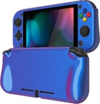 Zealprotect Coque Rigide Pour Nintendo Switch Lite,Housse De Protection Pour Switch Lite,Grip Cover Joycon Brillante Avec Protection D'écran&capuchon Joystick&cap Bouton-Caméléon Violet Vert