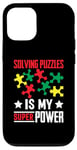 Coque pour iPhone 12/12 Pro Résoudre Des Énigmes Est Mon Super Pouvoir Jeu Puzzler