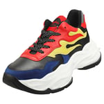 Buffalo Eyza Womens Black Multicolour Platform Trainers - 4 UK