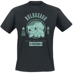 Pokemon: Collegiate Bulbasaur Black (T-Shirt Unisex Tg.2X (US IMPORT) Tshirt NEW