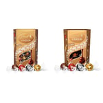 Lindt Lindor Assorted Chocolate Truffles Box - approx. 48 Balls, 600 g - Assortment of Milk, White, Extra Dark and Hazelnut Chocolate Balls & Lindor Assorted Chocolate Truffles Box, 200g