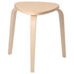 IKEA Solid Birch Stool 3 Legged Stackable Modern Home Living Room Furniture