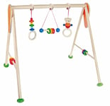 Hess-Spielzeug Hess 20028 – Jouet en Bois, série Ours Henry, pour bébé, Arche de Jeu Faite à la Main avec Personnages et hochets colorés, env. 62 x 57 x 54,5 cm, Multicolore, Grand