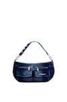 Desigual Accessoires Sac à bandoulière en Jean, L'ÉPAULE en Denim Femme, Bleu, One Size