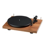 Pro-Ject Debut E Carbon - Valnøtt Platespiller med 2M Red pickup