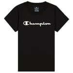 Champion Classics Crewneck T-shirt For Girls Svart bomull 146-152