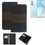 Wallet Case for Oppo A20 Protective Case + Cell Phone Case Brown Booklet Snap Ca