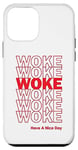 Coque pour iPhone 12 mini Woke Réveil libéral progressiste gauche rétro