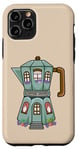 iPhone 11 Pro Creative Cozy Coffee House Cafe, Stovetop Espresso Maker Case