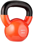 Amazon Basics Vinyl Kettlebell - 20 Pounds (9,1 kg), Orange