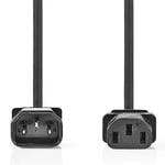 Nedis Power cable C14 - C13 5.0 m Black