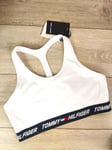 Tommy Hilfiger Mid Intensity Tape Racer Support Bra UK 12 Medium GENUINE D333