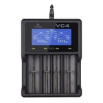 Tresice France - xtar VC4 Chargeur de Batterie Pile Domestique usb (VC4)