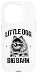 Coque pour iPhone 15 Pro Little Dog Big Bark Poméraniens Chien Poméranien