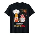 Happy Thanksmas Gnome Happy Thanksgiving Merry Christmas T-Shirt