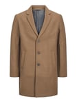 JACK & JONES Jjeharrison Wool Coat Sn Manteau en Laine, Kaki, L Homme