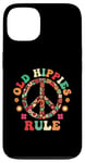 Coque pour iPhone 13 Old Hippies Rule Hippie Vintage Costume Hippy Travel Fan