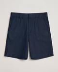 NN07 Billie Linen Shorts Navy Blue