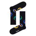 Happy socks Strumpor Beatles Bright Spot Sock Svart mönstrad bomull Strl 41/46