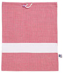 Filet AMAS05/01 - Sac de maternelle à carreaux teints en fil avec toile Aida à broder, rouge et blanc - 45 g