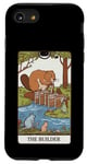 iPhone SE (2020) / 7 / 8 Fun Tarot Card The Builder Beaver Building Spiritual Reader Case