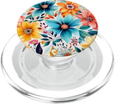 Bouquet de fleurs motif floral avec fleurs sauvages mignonnes PopSockets PopGrip pour MagSafe