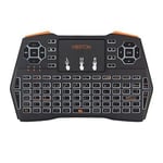 Spanish Rétro-éclairage 2.4G clavier sans fil 4 langue pavé tactile Mini clavier souris télécommande pour Android TV Box PC portable HTPC